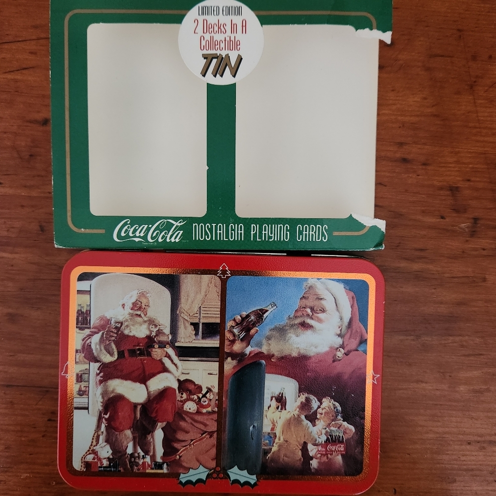 Coca-Cola Nostalgia Playing Cards in Tin